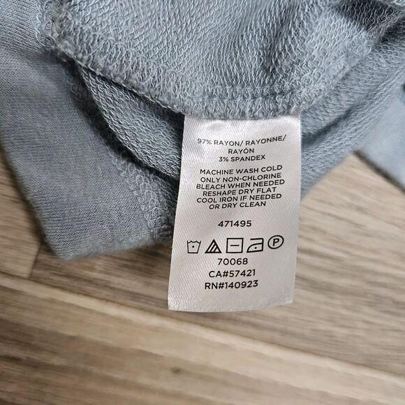 LOU & GREY Womens Blue Gray Solid Shirt Dress Size XS - Picture 7 of 9